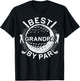 Best Grandpa By Par Shirt Men Papa Golf Lover Fathers Day T-Shirt - T-Shirt | Black