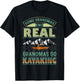 Cool Kayak Some Grandmas Knit Real Grandmas Go Kayaking T-Shirt - T-Shirt | Black