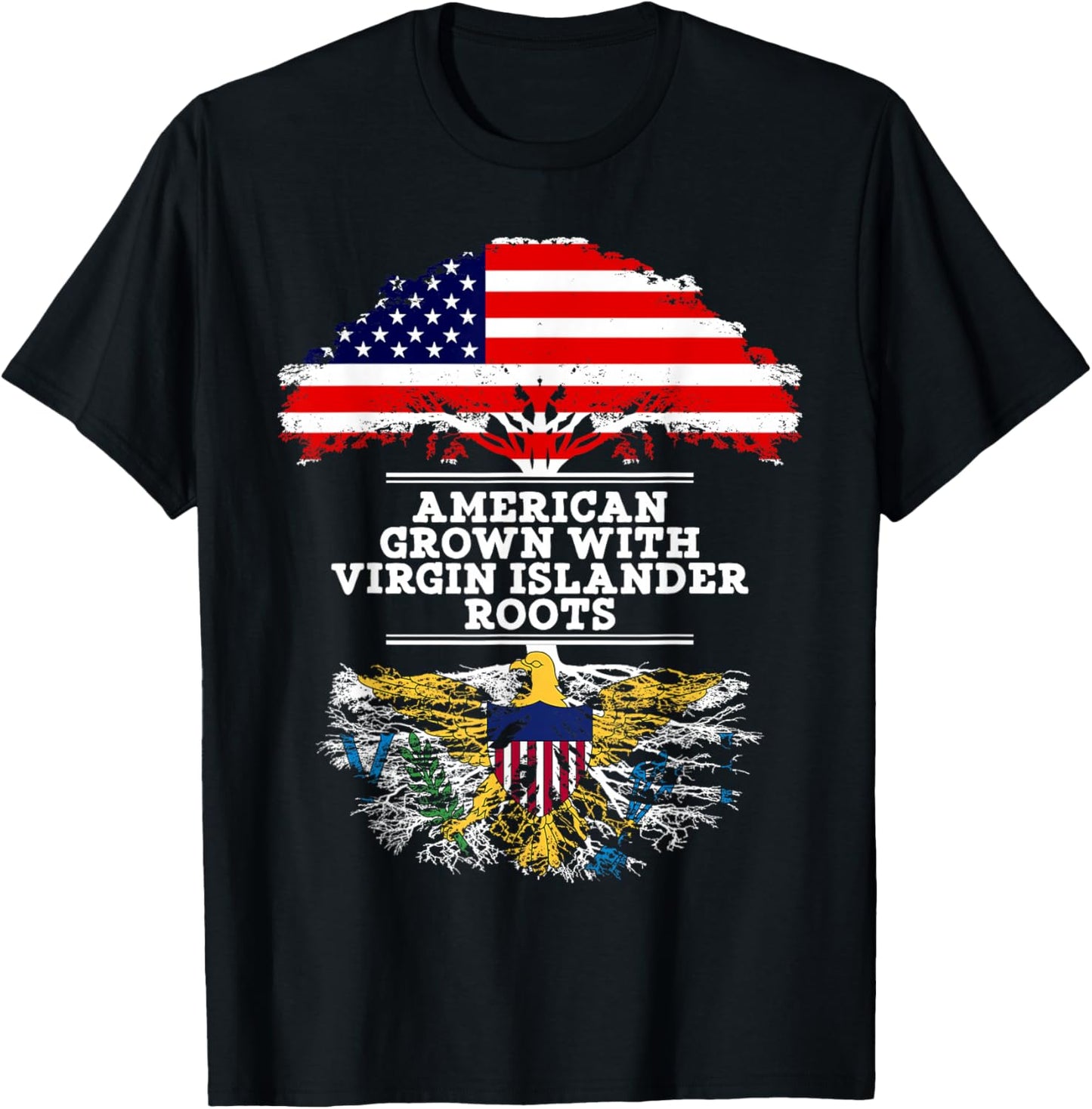 Gift Virgin Islander - Roots From Virgin Islands Shirts T-Shirt - T-Shirt | Black