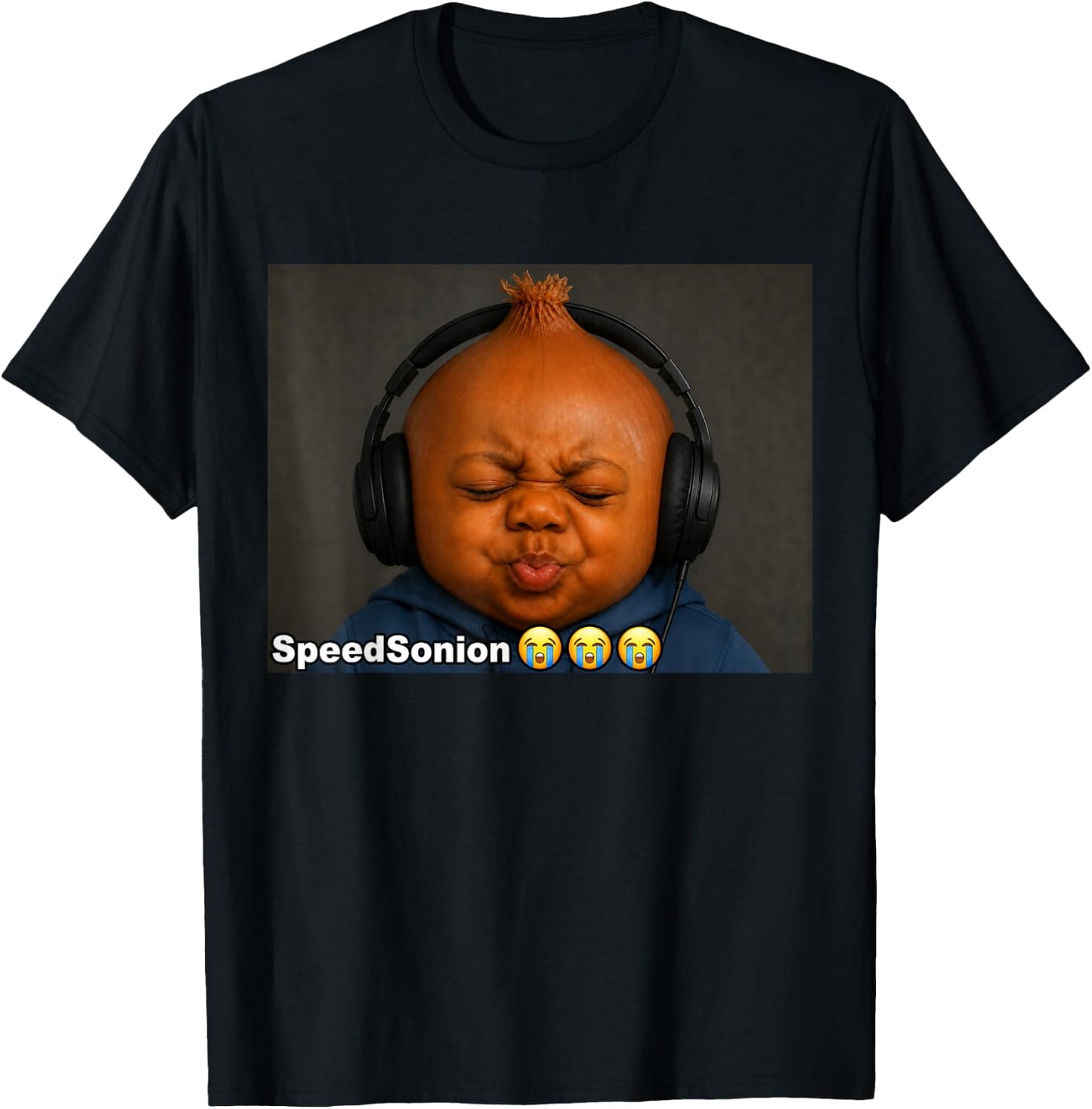 Funny Speed Sonion Ai Baby Speed Son Brainrot Meme T-Shirt - T-Shirt | Black