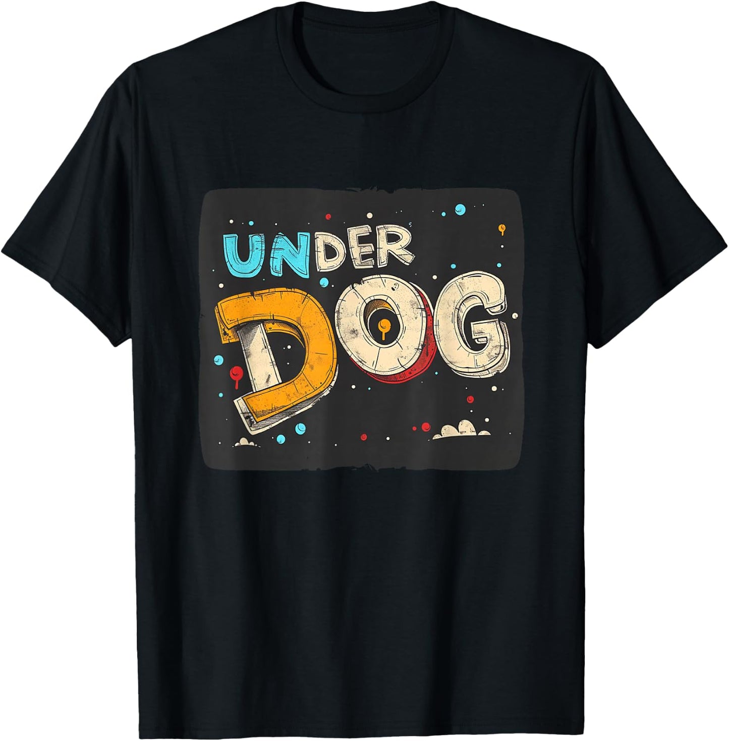 Stylish Underdog Emblem for Modern Costume Lovers T-Shirt - T-Shirt | Black