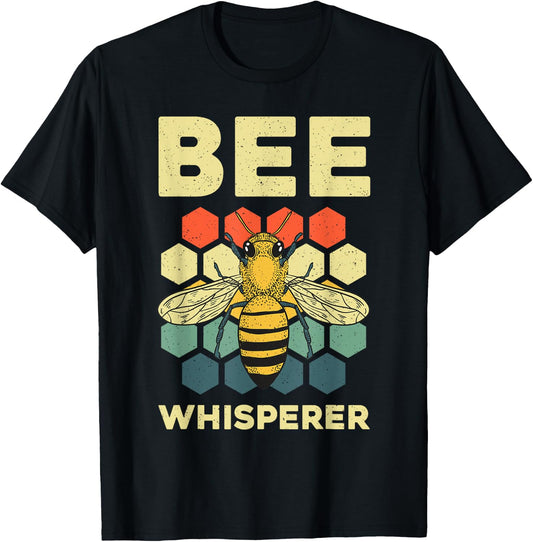 Funny Bee Art Women Beekeeper Honey Bumble Bee Hive T-Shirt - T-Shirt | Black