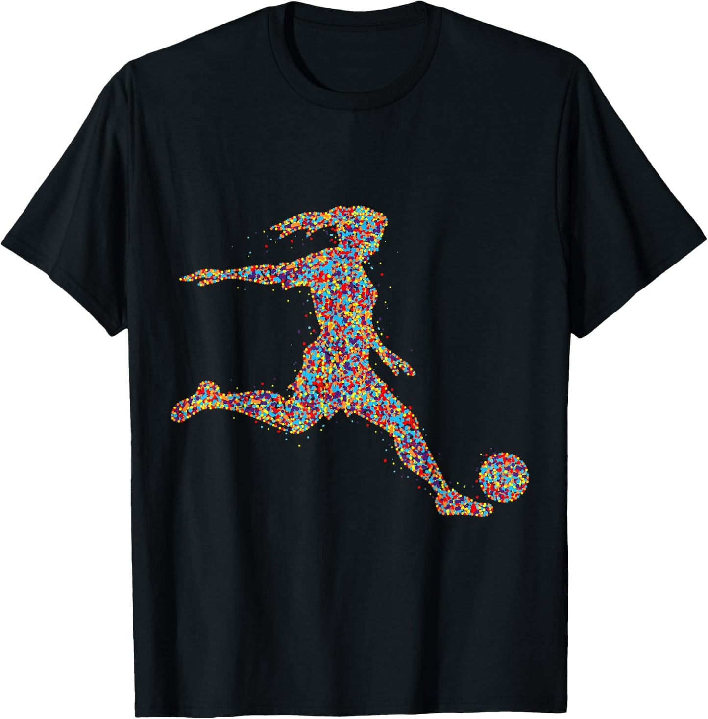 Fußball Mädchen Fußballerin Frauen T-Shirt - T-Shirt | Black