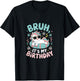 Bruh It's My Birthday Cute Unicorn Kids T-Shirt - T-Shirt | Black