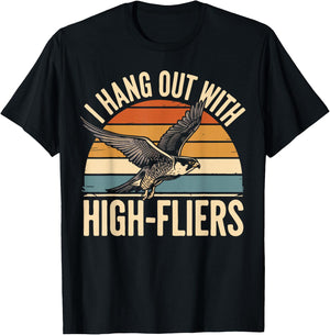 Falconer Falconry Peregrine Falcon T-Shirt - T-Shirt | Black