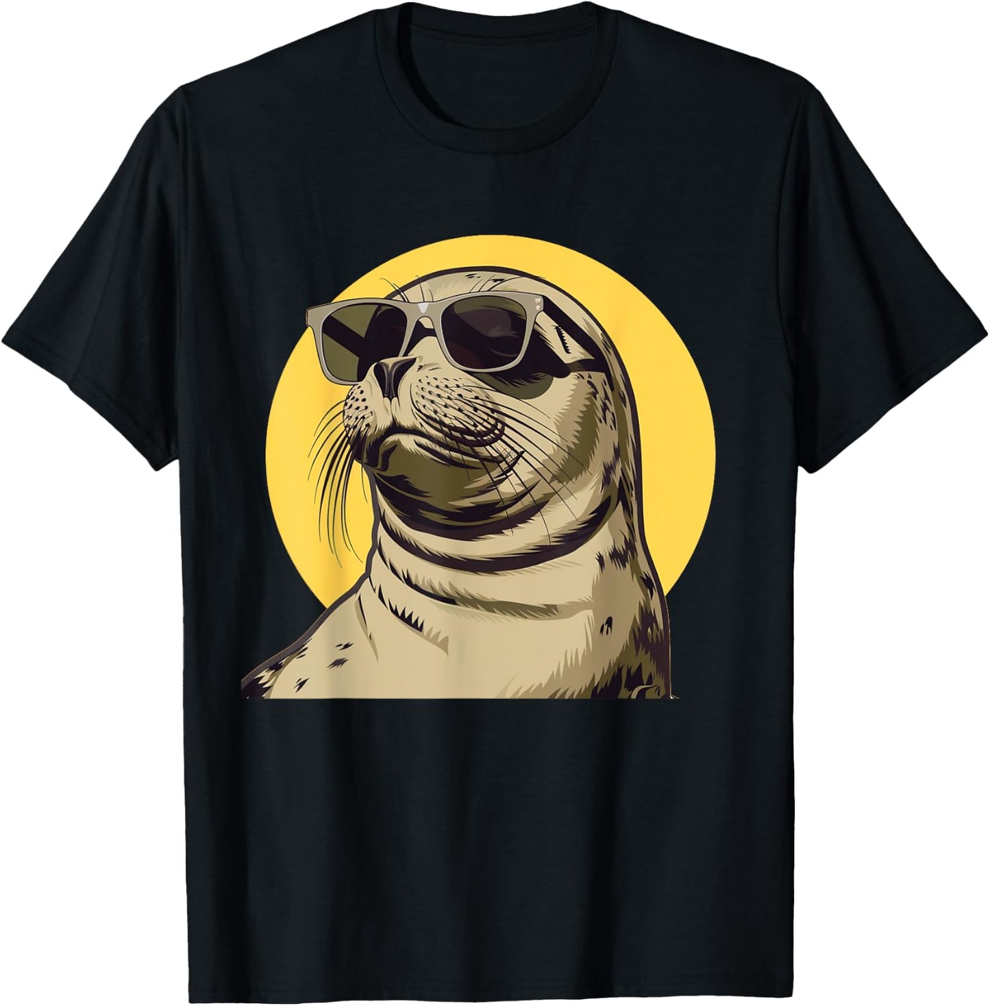 Perfect seal outfit with sunglasses for boys and girls T-Shirt - T-Shirt | Black