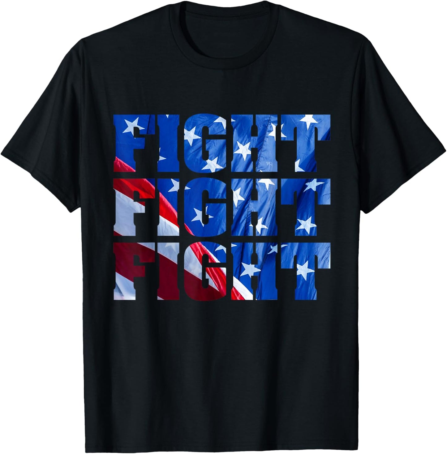 Donald Trump 47 - fight fight , Black, S T-Shirt - T-Shirt | Black