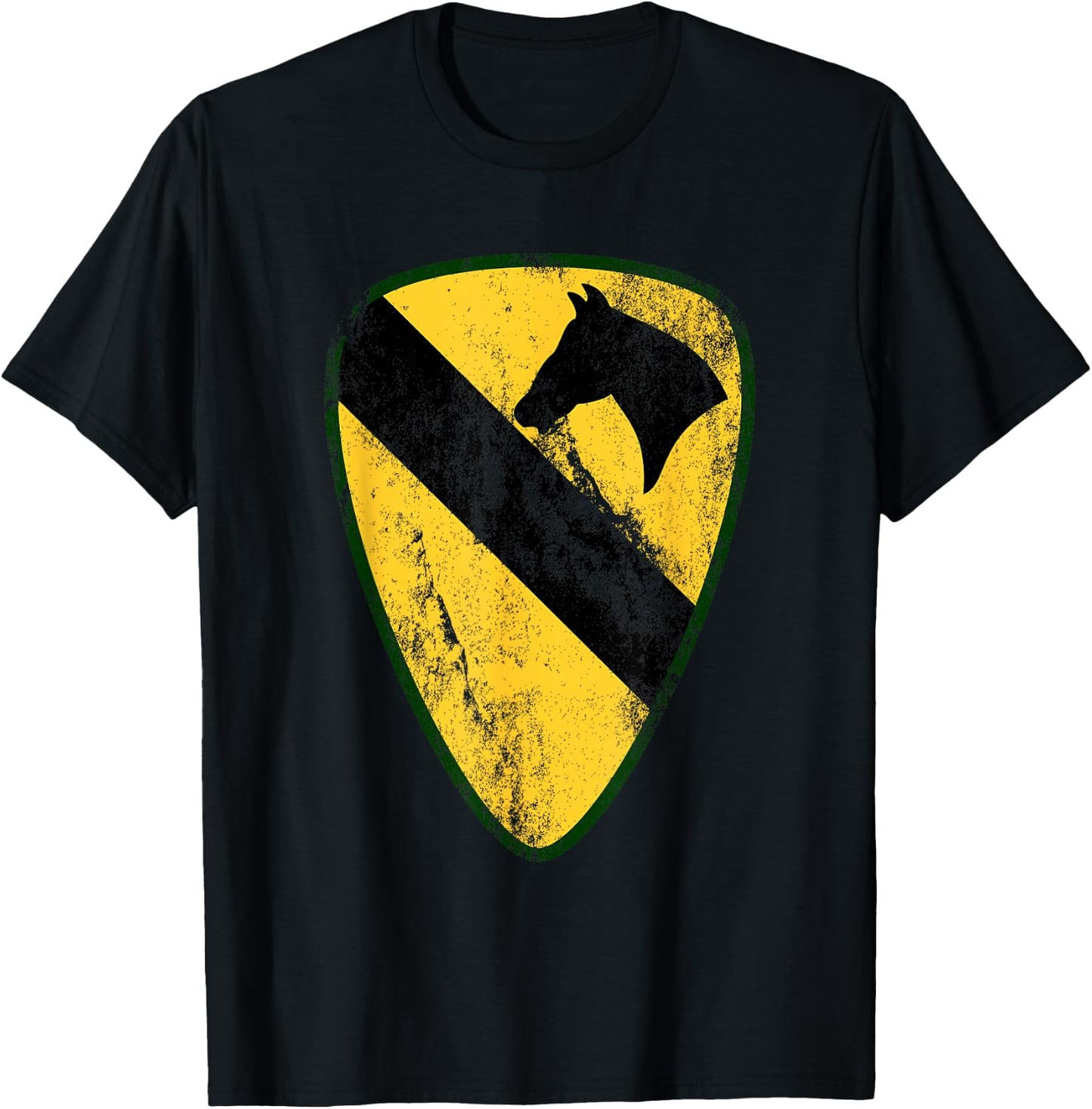 1st Cavalry Division Patch - Vintage 1st CAV T-Shirt - T-Shirt | Black