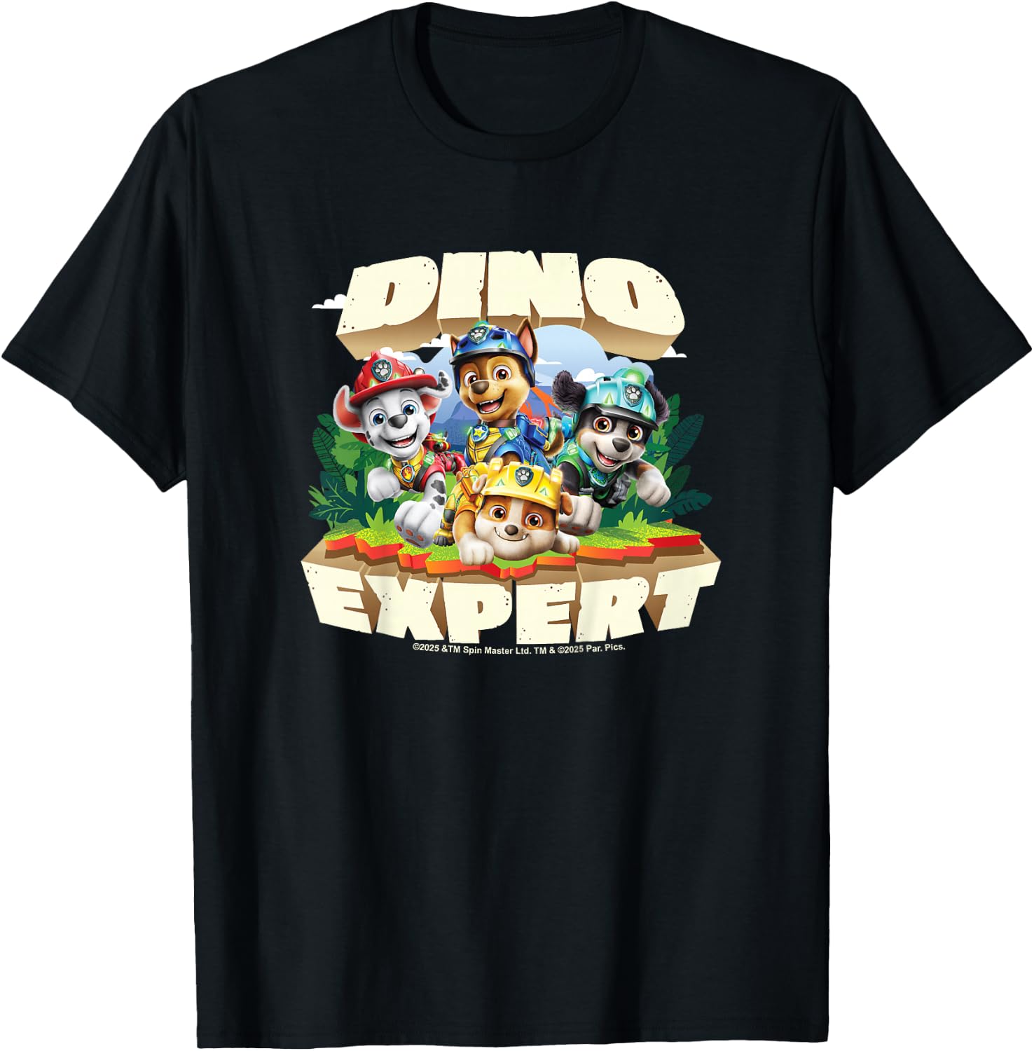 Paw Patrol: The Dino Movie - Dino Expert T-Shirt - T-Shirt | Black
