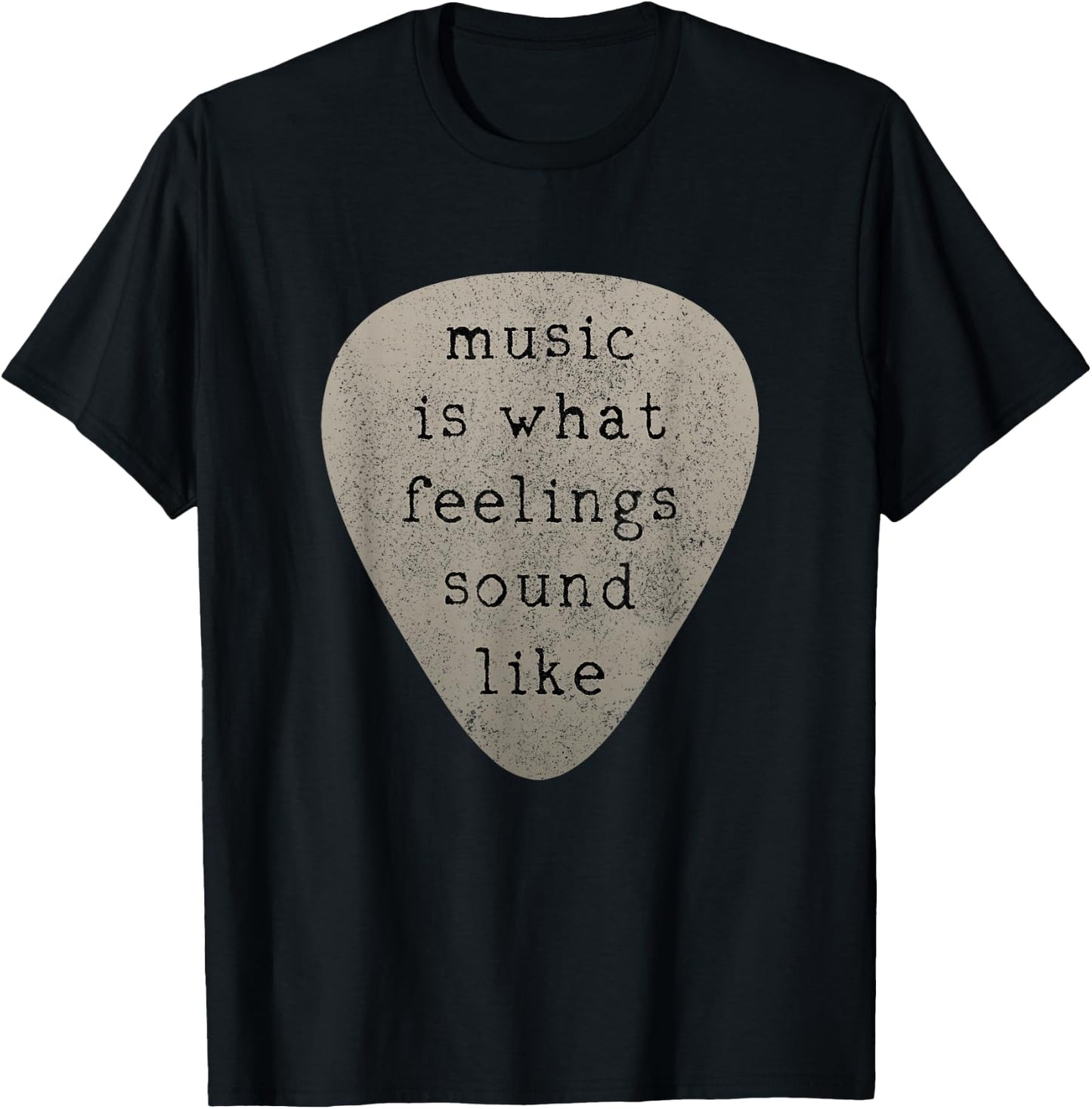 Guitar Player Plectrum Guitarist Musician Shirt Gift T-Shirt - T-Shirt | Black