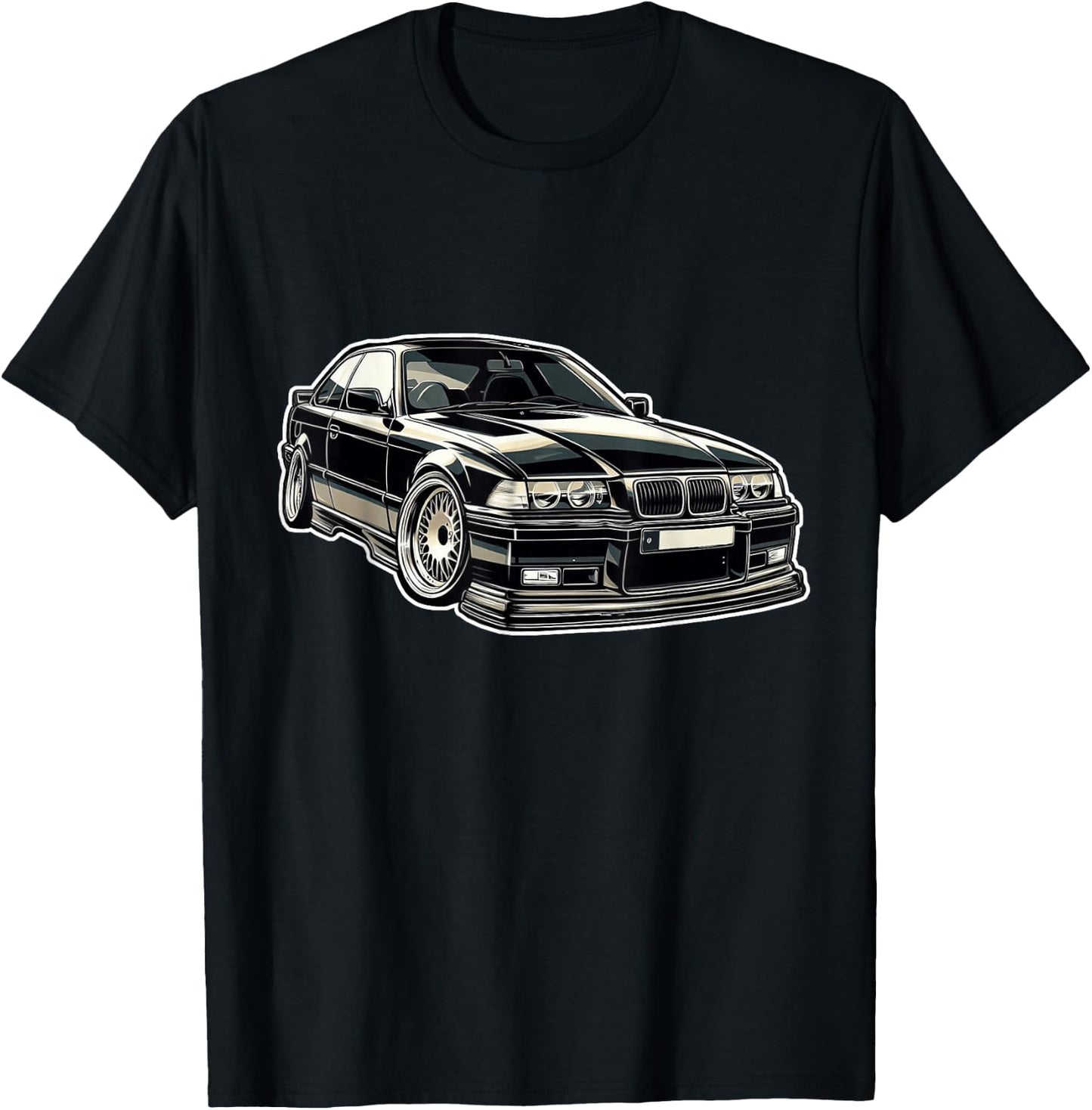 Alte Deutsche Klassische Autos Tuning E36 , Black, S T-Shirt - T-Shirt | Black