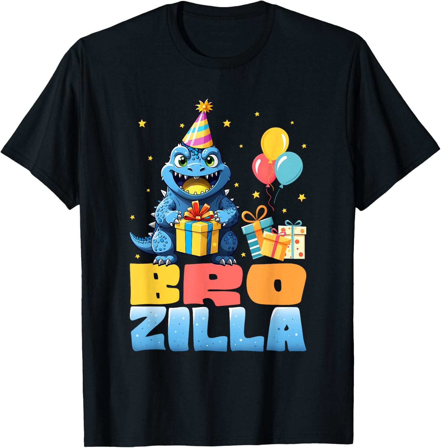 Brozilla Funny Monster Kaiju Family Matching Birthday Boys T-Shirt - T-Shirt | Black