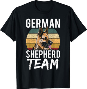 German Shepherd Team Puppy Breed Dog Lover T-Shirt - T-Shirt | Black