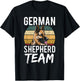 German Shepherd Team Puppy Breed Dog Lover T-Shirt - T-Shirt | Black