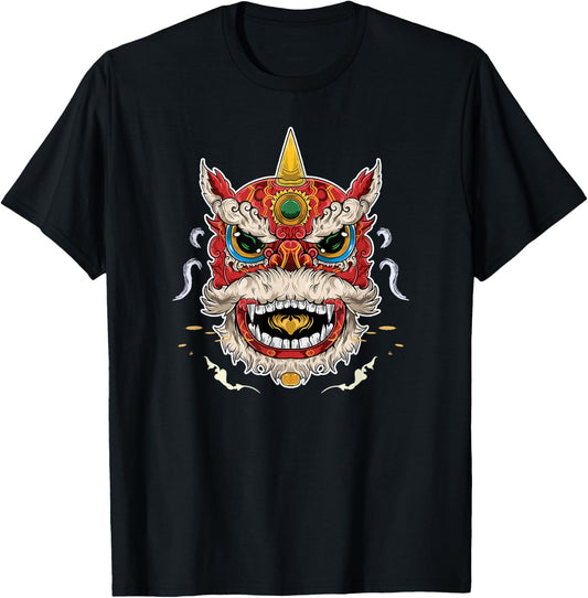 Lion Dance T-Shirt - T-Shirt | Black