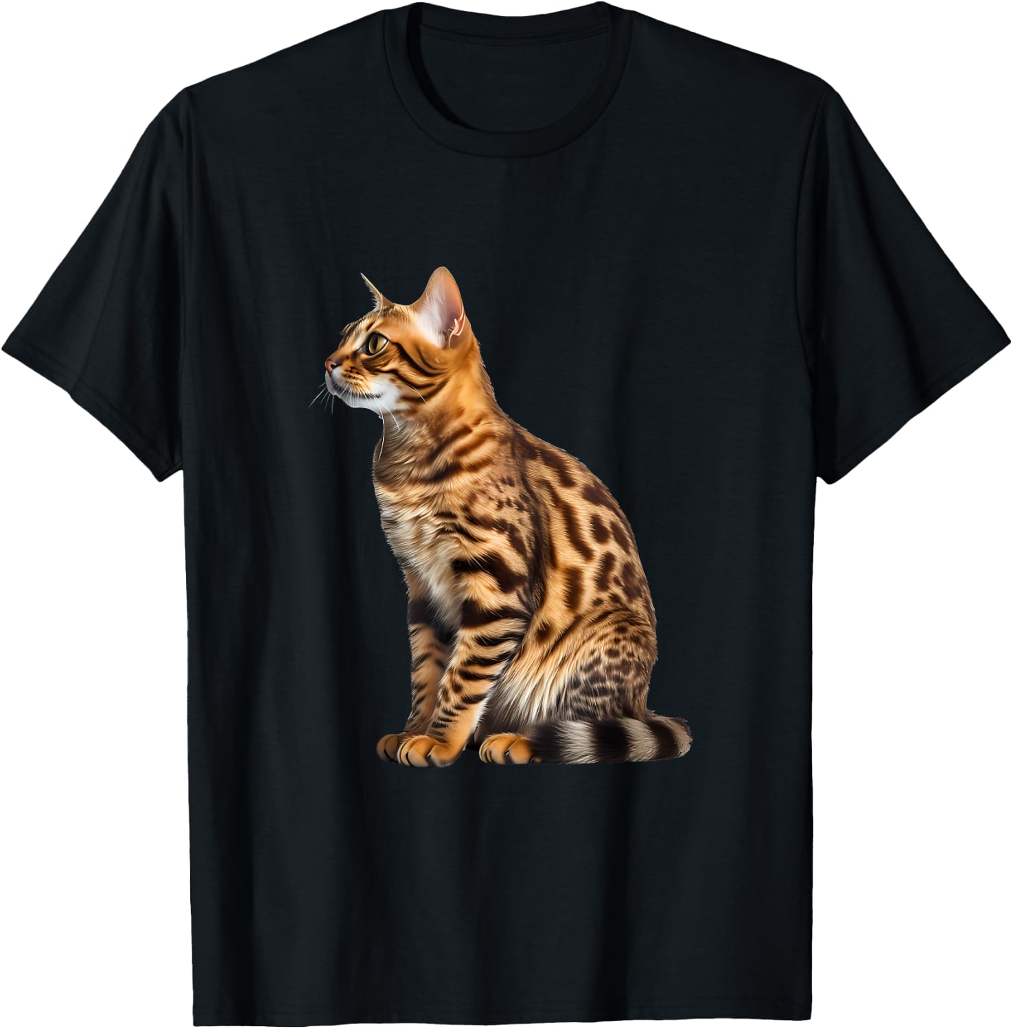 Bengalkatzen-Porträt T-Shirt - T-Shirt | Black