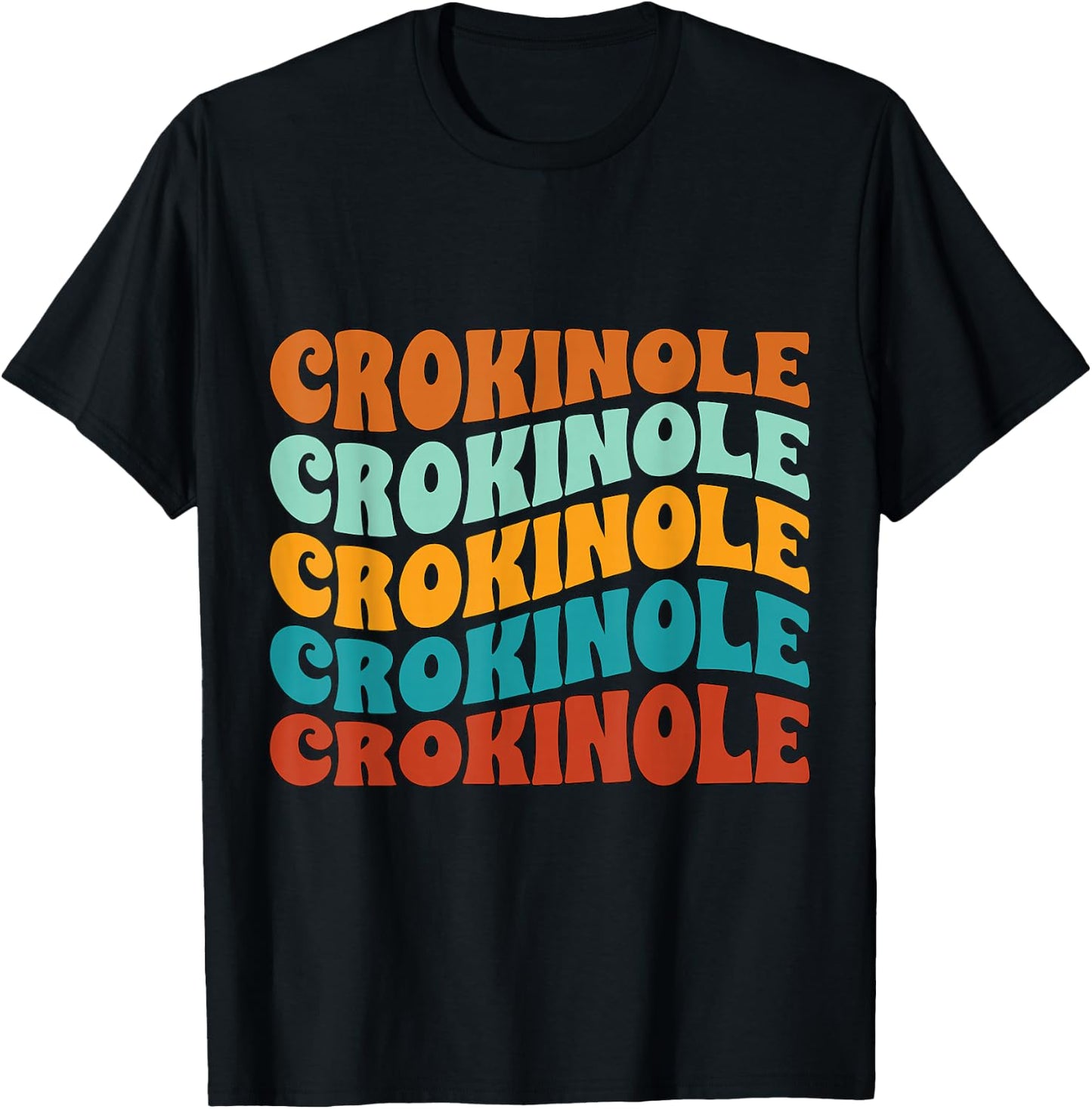 Retro Crokinole Lover Board Game T-Shirt - T-Shirt | Black