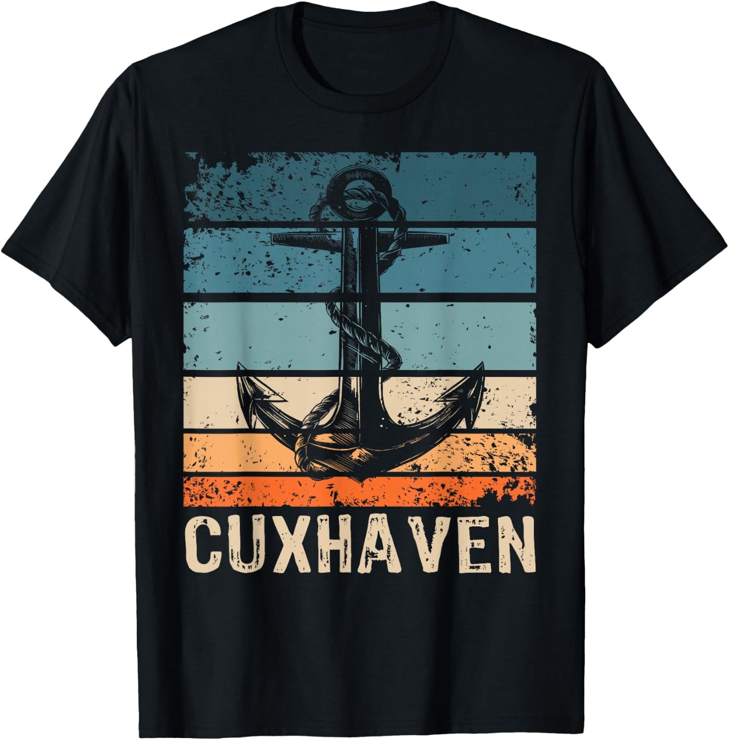Funny Cuxhavener Sayings North Sea Coast City Cuxhaven , black T-Shirt - T-Shirt | Black