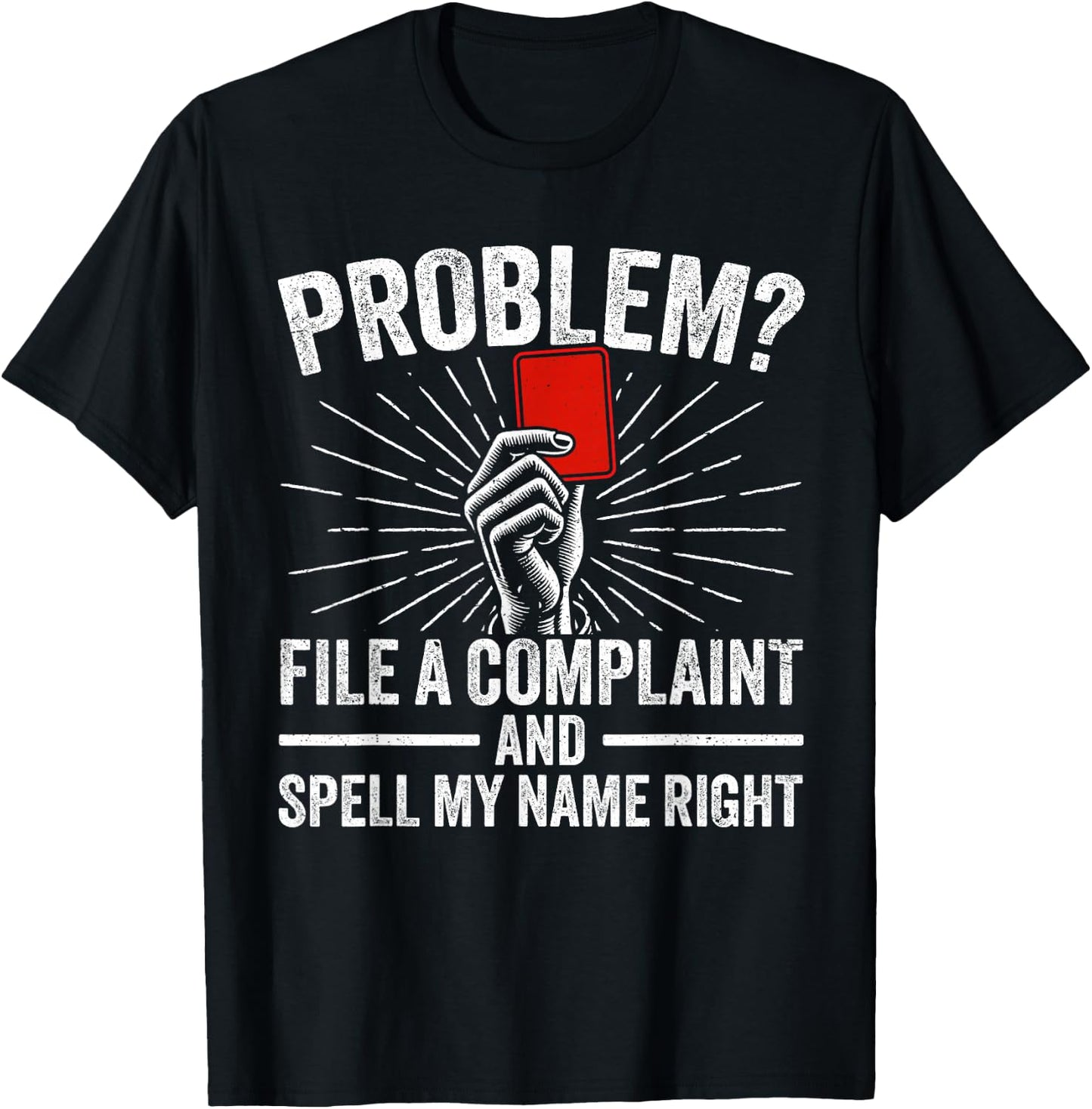 Soccer Ref Funny Soccer Referee T-Shirt - T-Shirt | Black