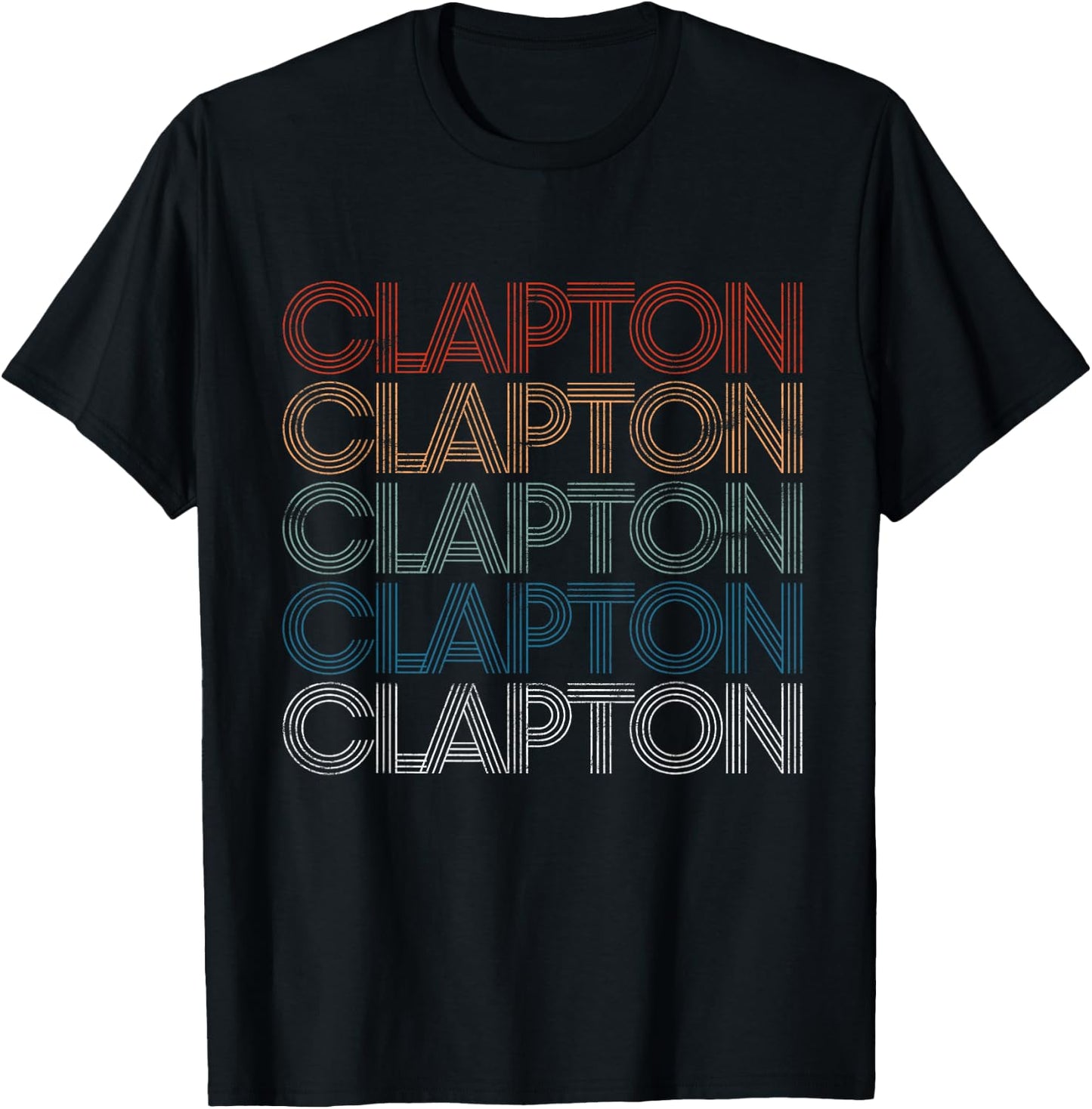 Clapton Retro Vintage , black T-Shirt - T-Shirt | Black