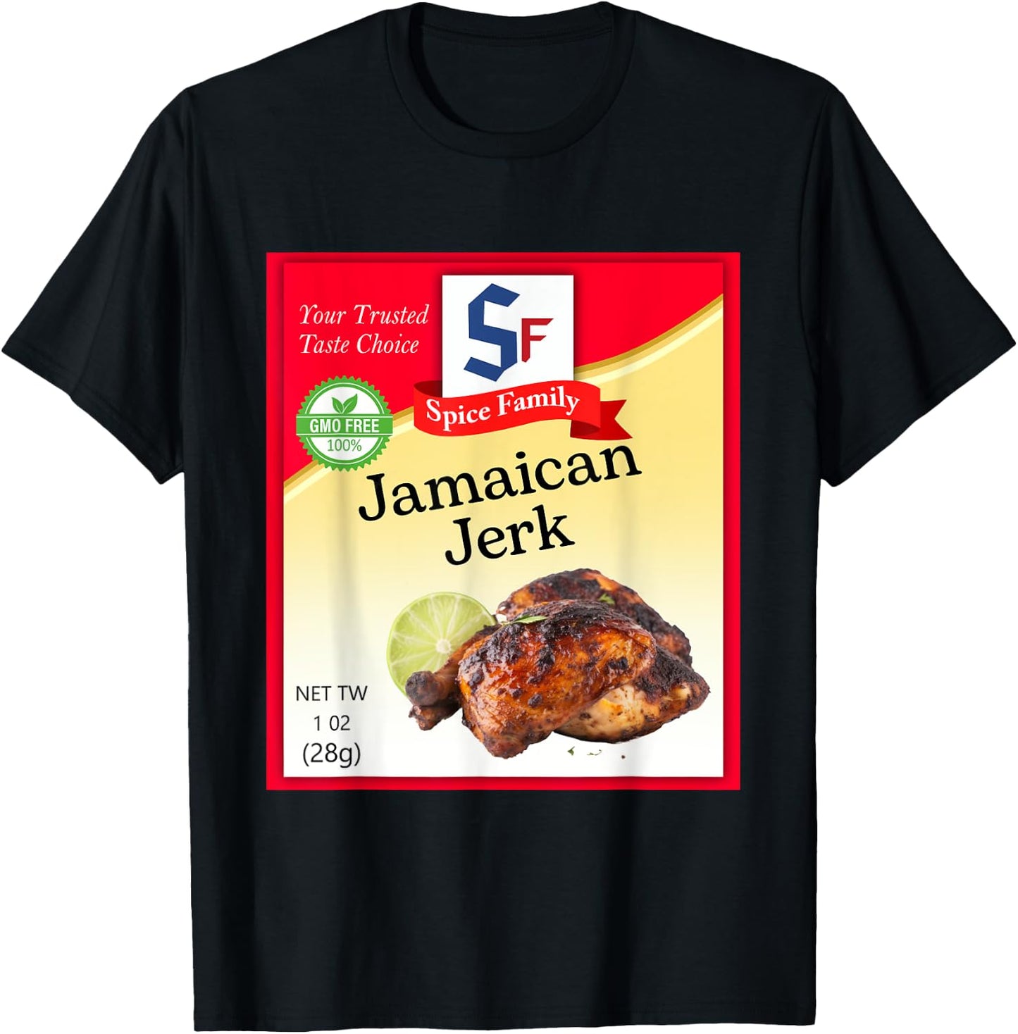 Jamaican Jerk Condiment Costume Holiday Spice Group Costumes T-Shirt - T-Shirt | Black