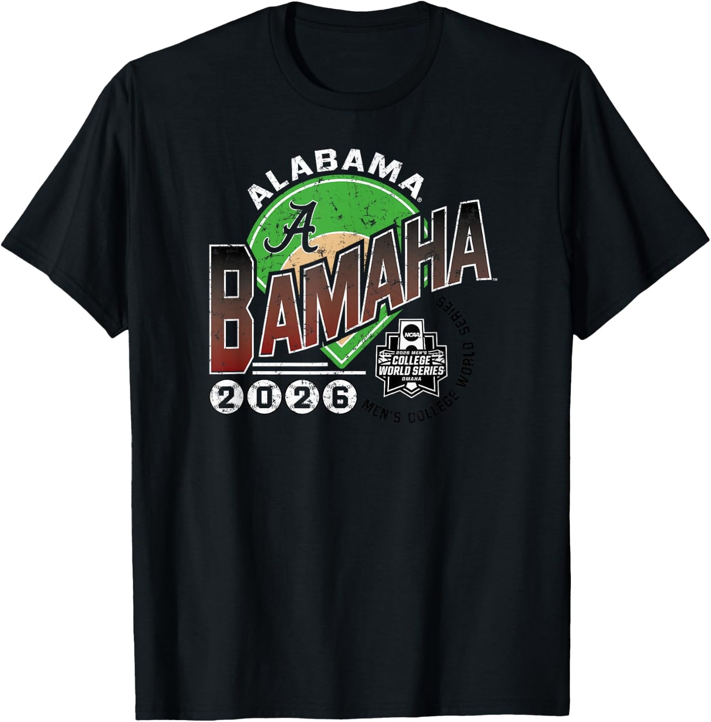 Alabama Crimson Tide College World Series 2026 CWS Bamaha T-Shirt - T-Shirt | Black