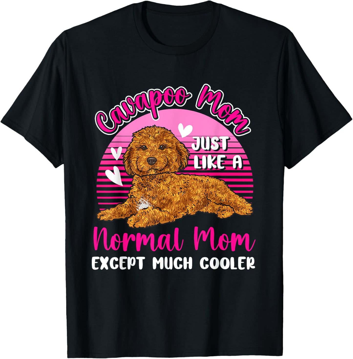 Cavapoo Mom Dog Owner Cavapoo Men Women T-Shirt - T-Shirt | Black