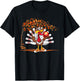 Turkey Playing Bowling Thanksgiving Turkey Tail Bowling T-Shirt - T-Shirt | Black