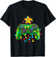 Video Game Controller Christmas Tree Lights Gamer Boys Kids T-Shirt - T-Shirt | Black