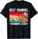 Best Squirrel Grandpa Ever Squirrel Owner Squirrel Lover T-Shirt - T-Shirt | Black