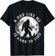 A Dad Like Me is Hard to Find Funny Bigfoot Dad Father's Day T-Shirt - T-Shirt | Black