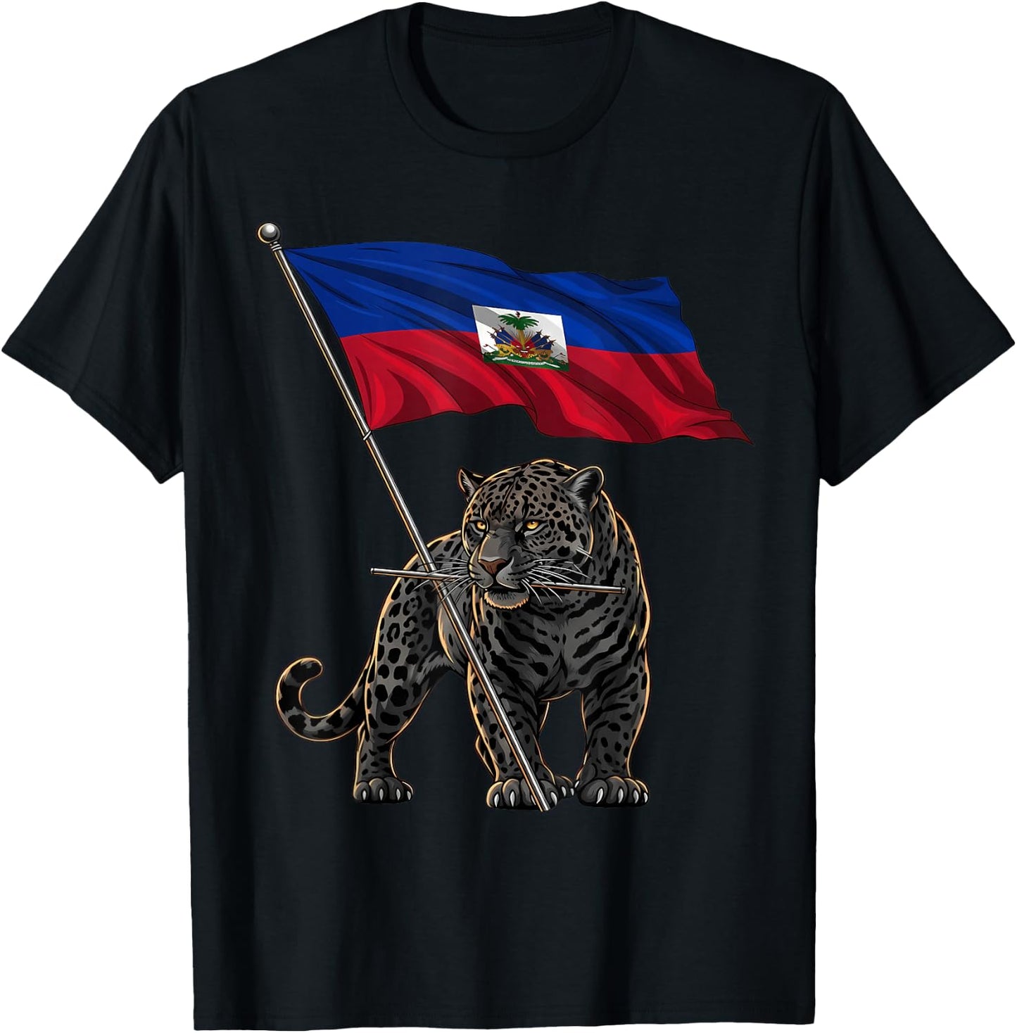 Haiti Roots Haitian Flag T-Shirt - T-Shirt | Black