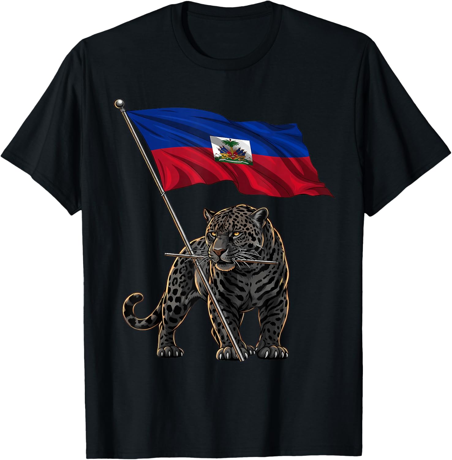 Haiti Roots Haitian Flag T-Shirt - T-Shirt | Black