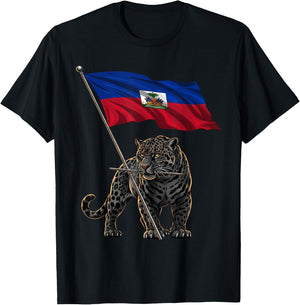 Haiti Roots Haitian Flag T-Shirt - T-Shirt | Black