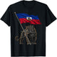 Haiti Roots Haitian Flag T-Shirt - T-Shirt | Black