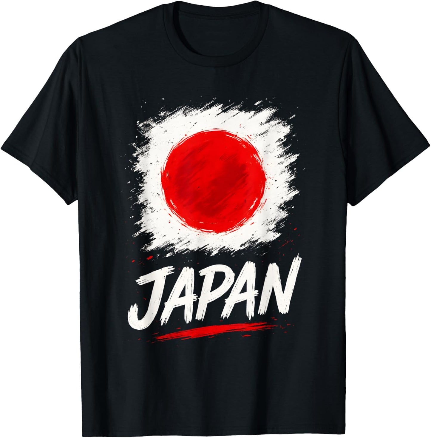 Japan Japanese Flag T-Shirt - T-Shirt | Black