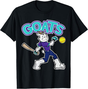 GOATS Softball T-Shirt - T-Shirt | Black