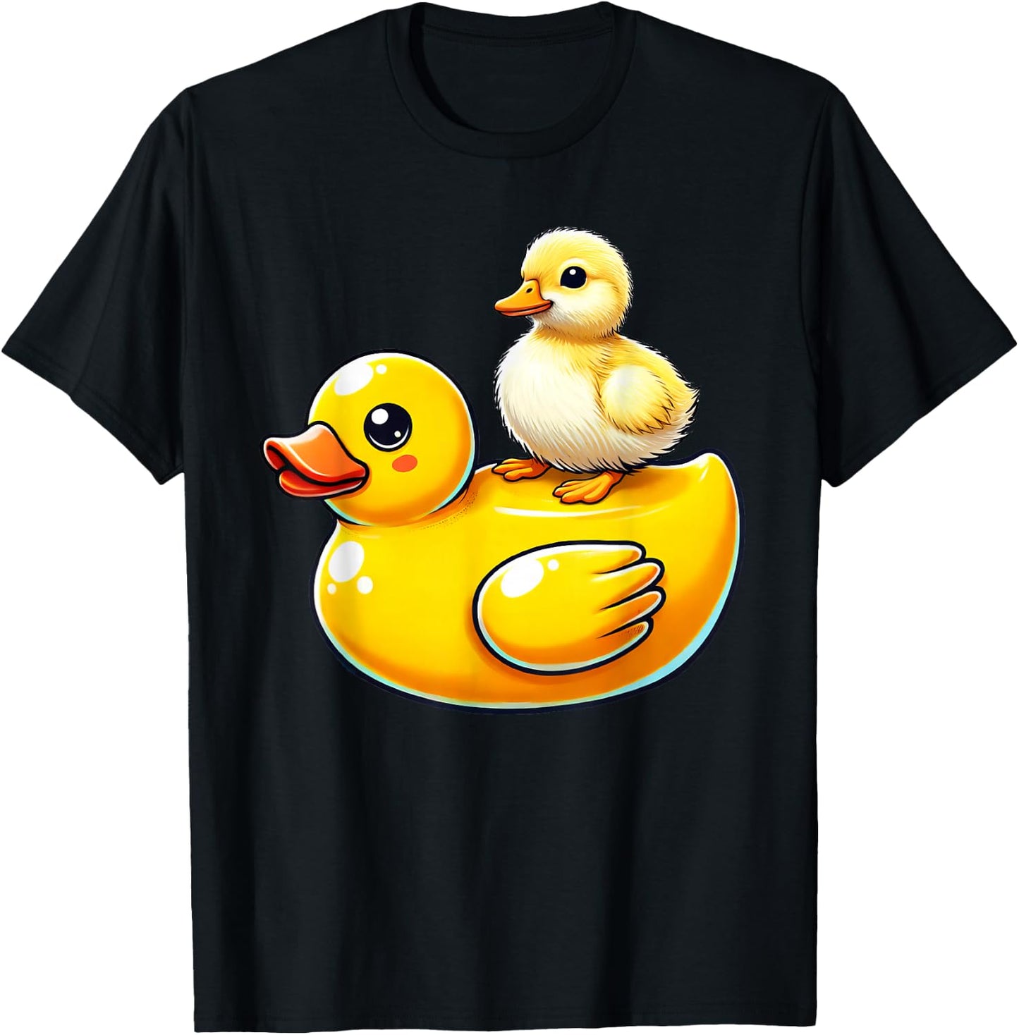 Cute Duckling Rubber Duck T-Shirt - T-Shirt | Black