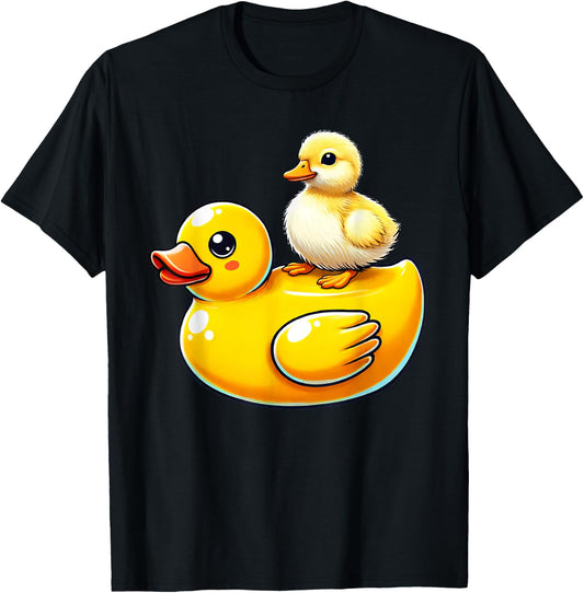 Cute Duckling Rubber Duck T-Shirt - T-Shirt | Black