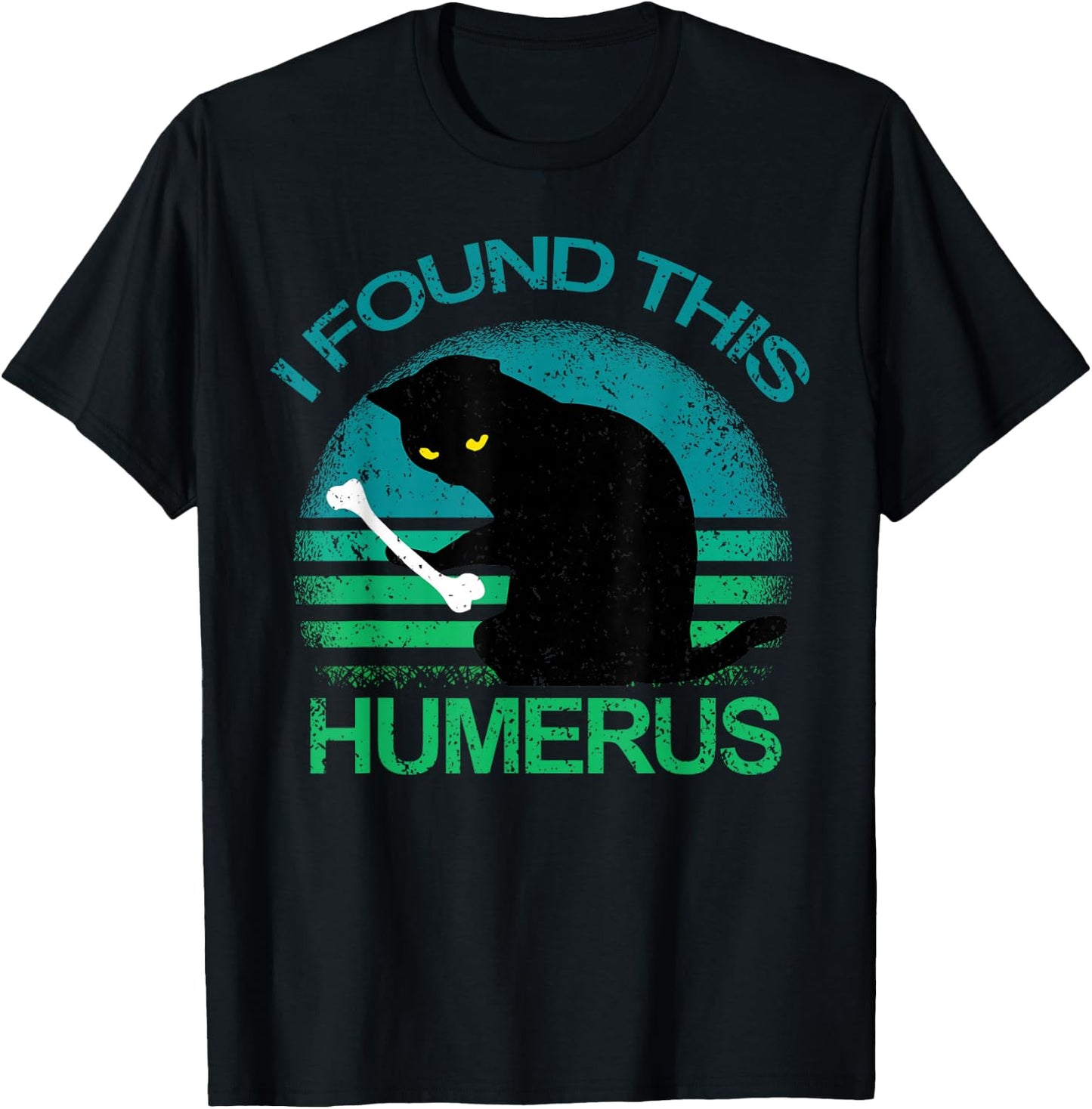 Vintage I Found This Humerus Cats Gift T-Shirt - T-Shirt | Black