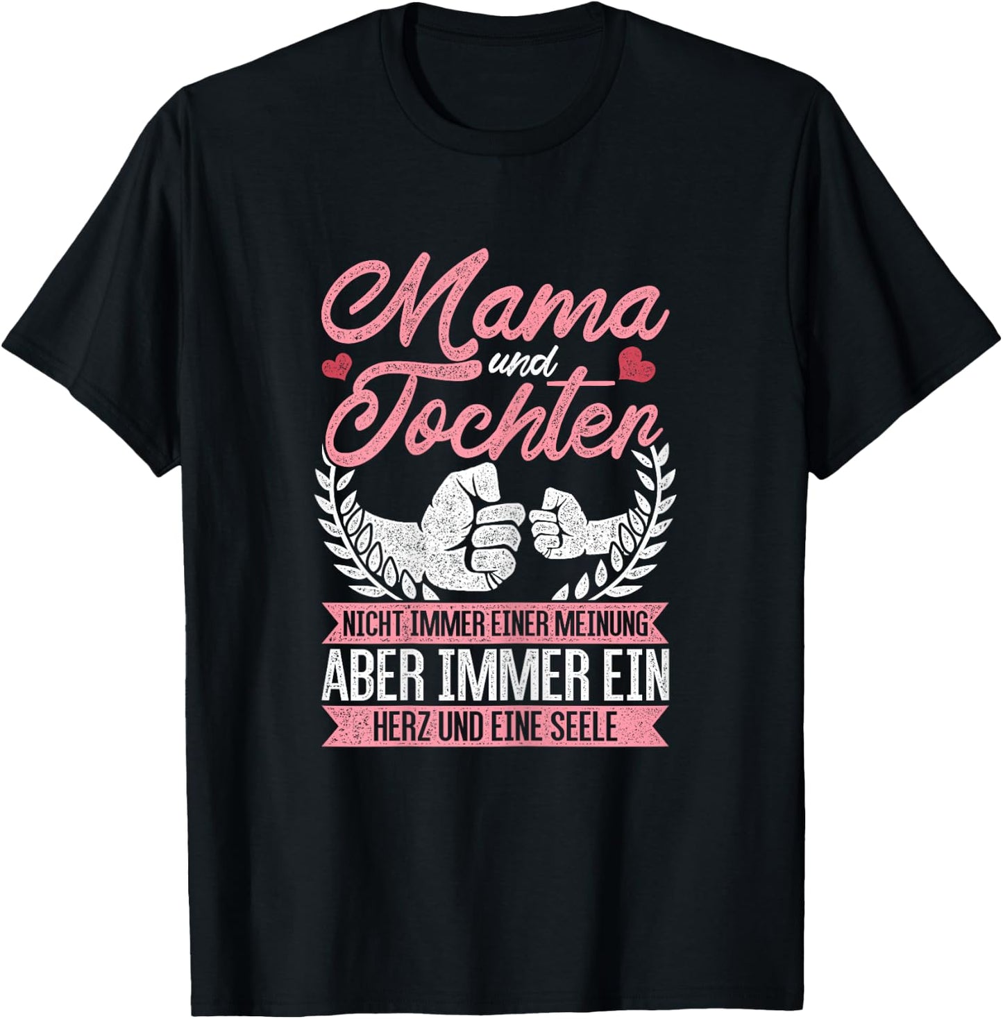 Mama Muttertag Mutter Und Tochter Geschenk T-Shirt - T-Shirt | Black