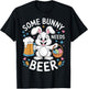 Easter Some Bunny Needs Beer Funny Bunny Easter Day T-Shirt - T-Shirt | Black