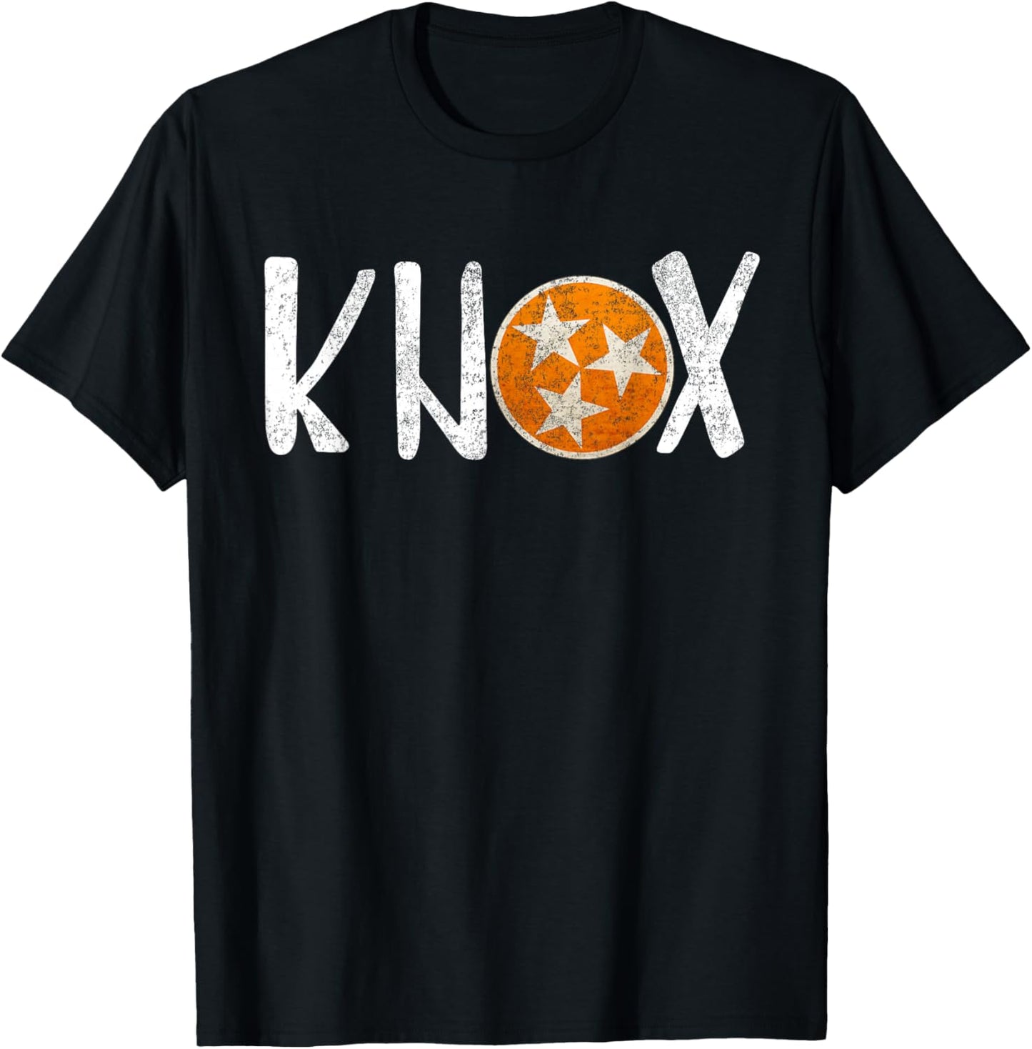 Knox Vintage Distressed Knoxville Tennessee Football T-Shirt - T-Shirt | Black