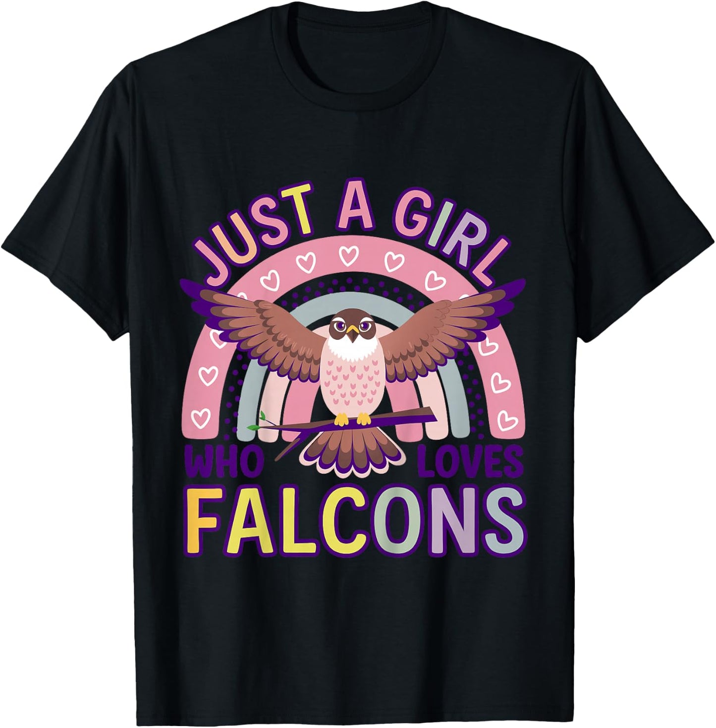 Girl Falcon Kids T-Shirt - T-Shirt | Black