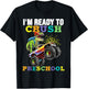 Back To School I'm Ready To Crush Preschool Boy Dinosaur T-Shirt - T-Shirt | Black