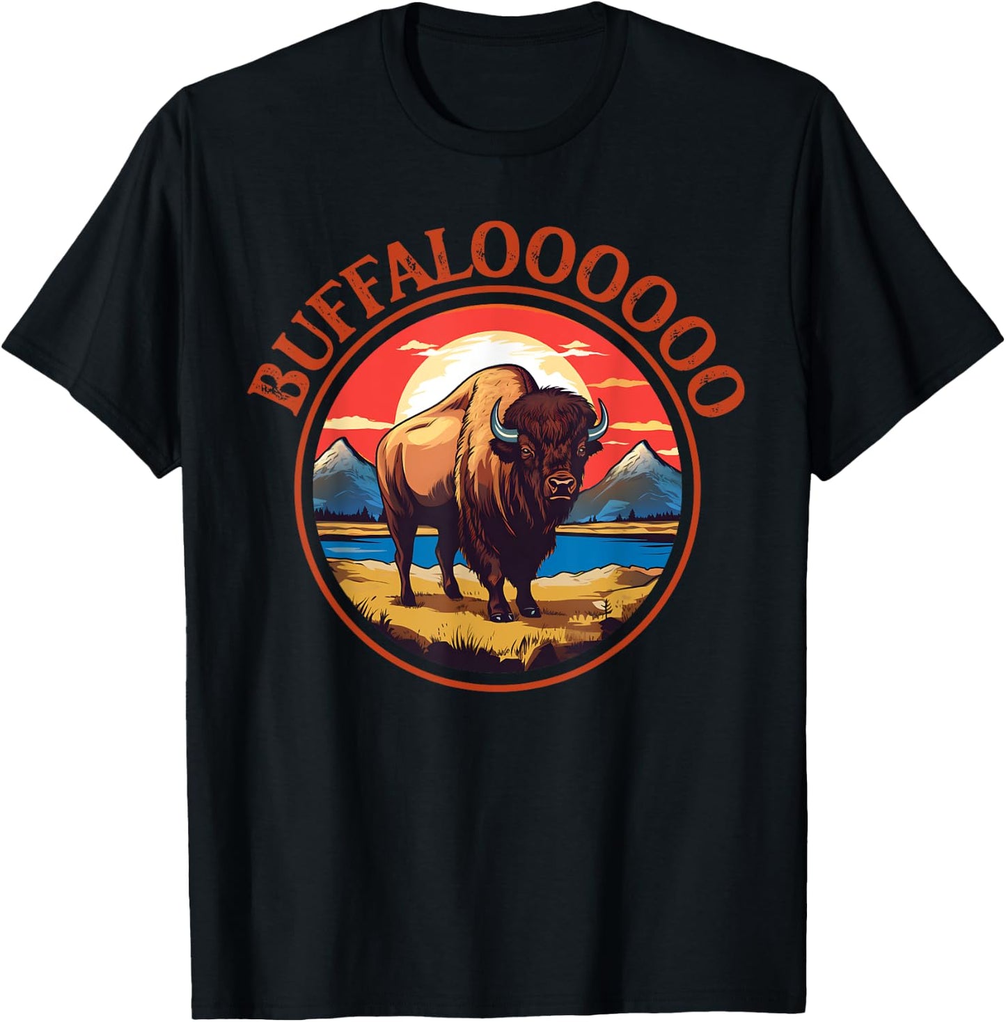 Lucky Buffalo Casino Slot Machine BUFFALOOOOO Bison Gambling T-Shirt - T-Shirt | Black