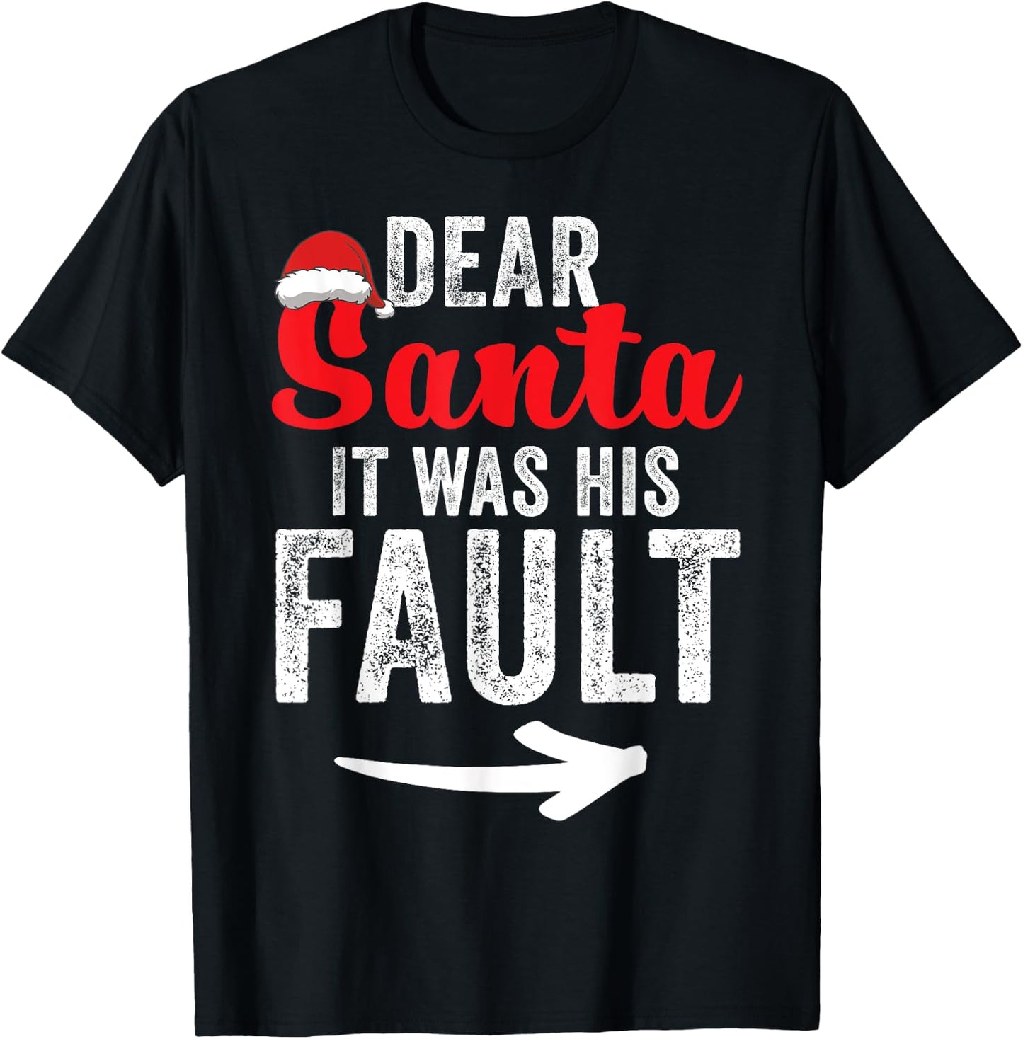 Funny Matching Couples Christmas His and Hers T-Shirt - T-Shirt | Black