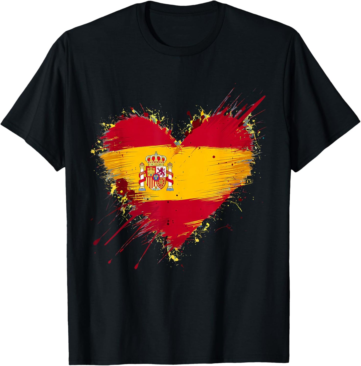 Spain Shirt 2024 Madrid Barcelona Europe Espanol Trip , Black, S T-Shirt - T-Shirt | Black