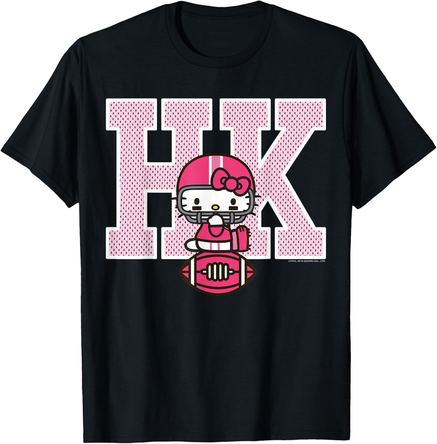 Hello Kitty Football Spirit Shirt T-Shirt - T-Shirt | Black