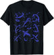Retro Penguins In Space Astronaut Sea Animal Penguins Lover T-Shirt - T-Shirt | Black